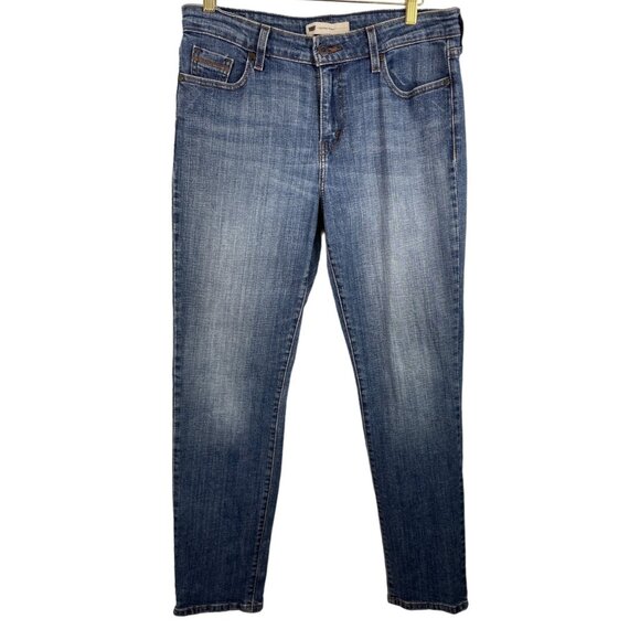 Levis Mid RIse Skinny Medium Blue Denim Jeans Womens Size 12M - Picture 1 of 7
